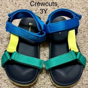 Crewcuts Blue Yellow Green Sandals